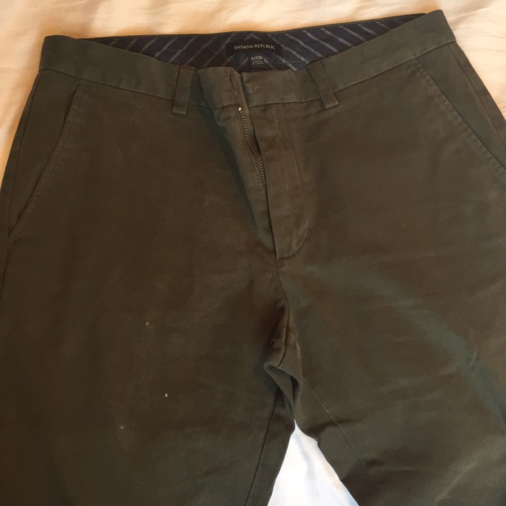 Banana republic chino mallard green